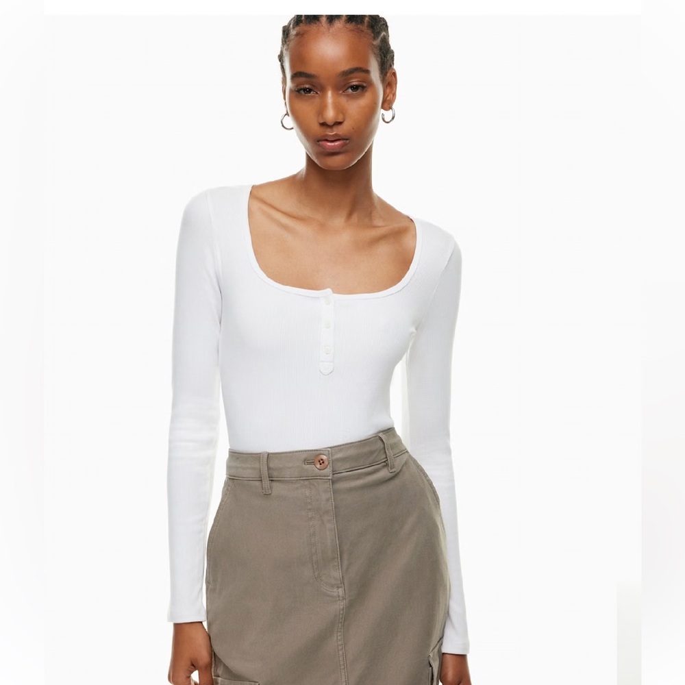 Aritzia Wilfred Free Simran long sleeve henley XXS
